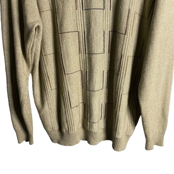 Britches Classic Sport Tan Pattern Crewneck Sweater - Picture 3 of 7